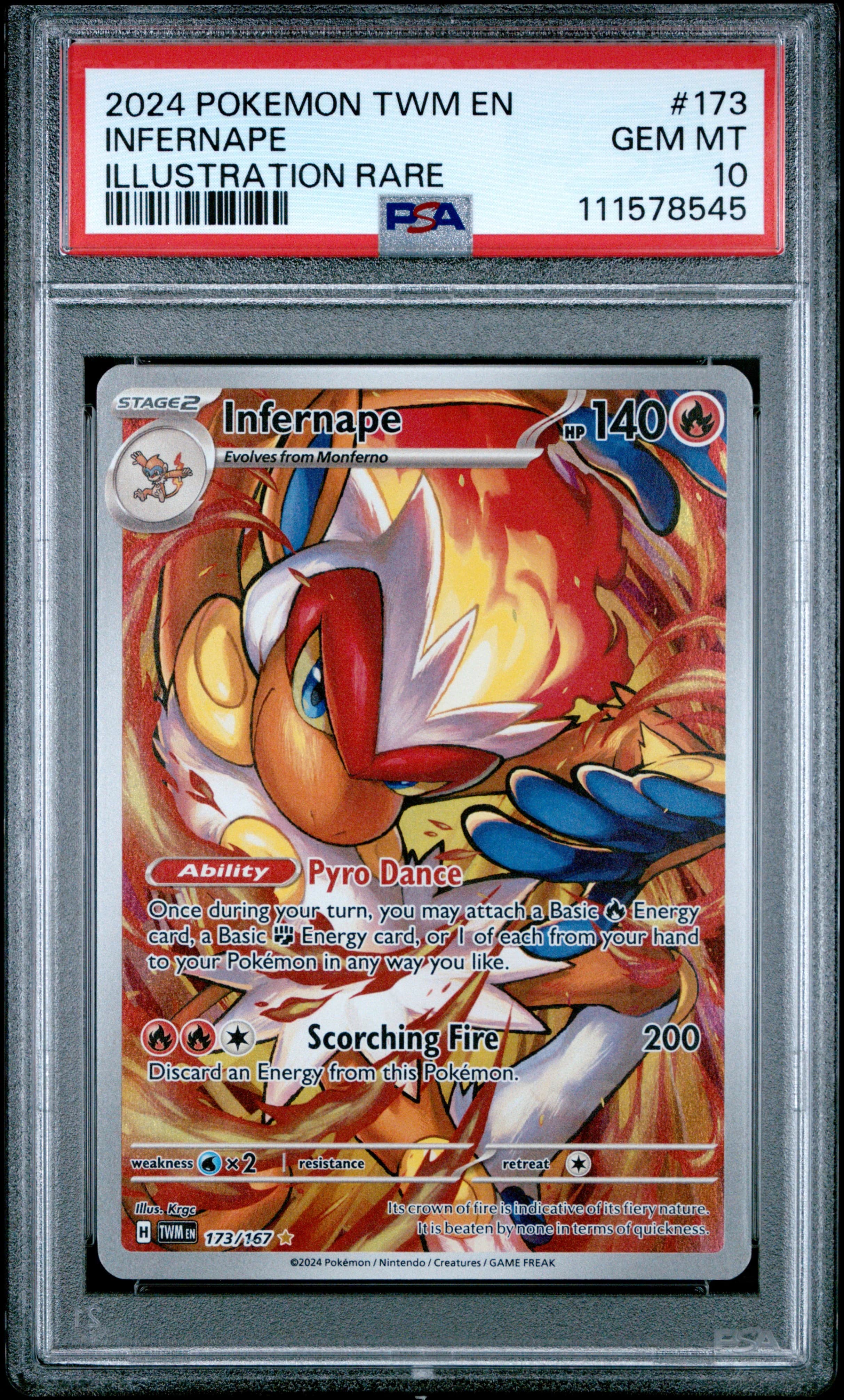 Image supplied with the listing Listing image for Infernape 173/167