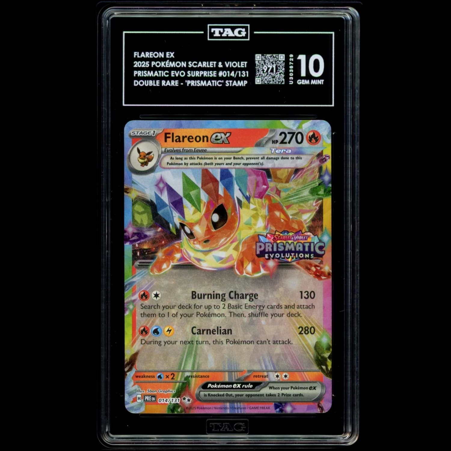 Image supplied with the listing Listing image for Flareon ex 014/131