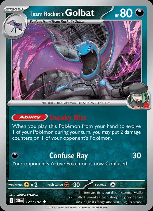 Team Rocket's Golbat 121/182