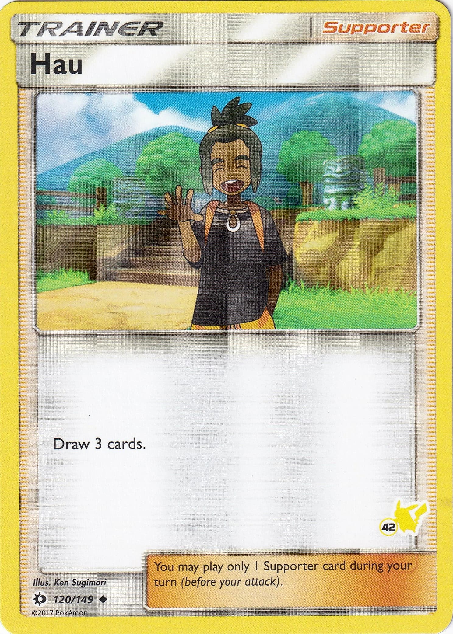 Hau 120/149 (Pikachu stamp 42)