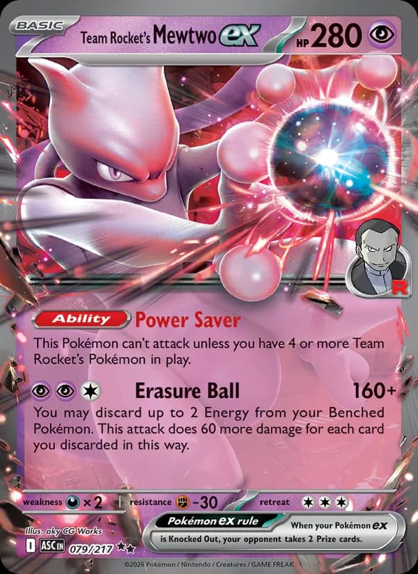 Team Rocket's Mewtwo ex 079/217