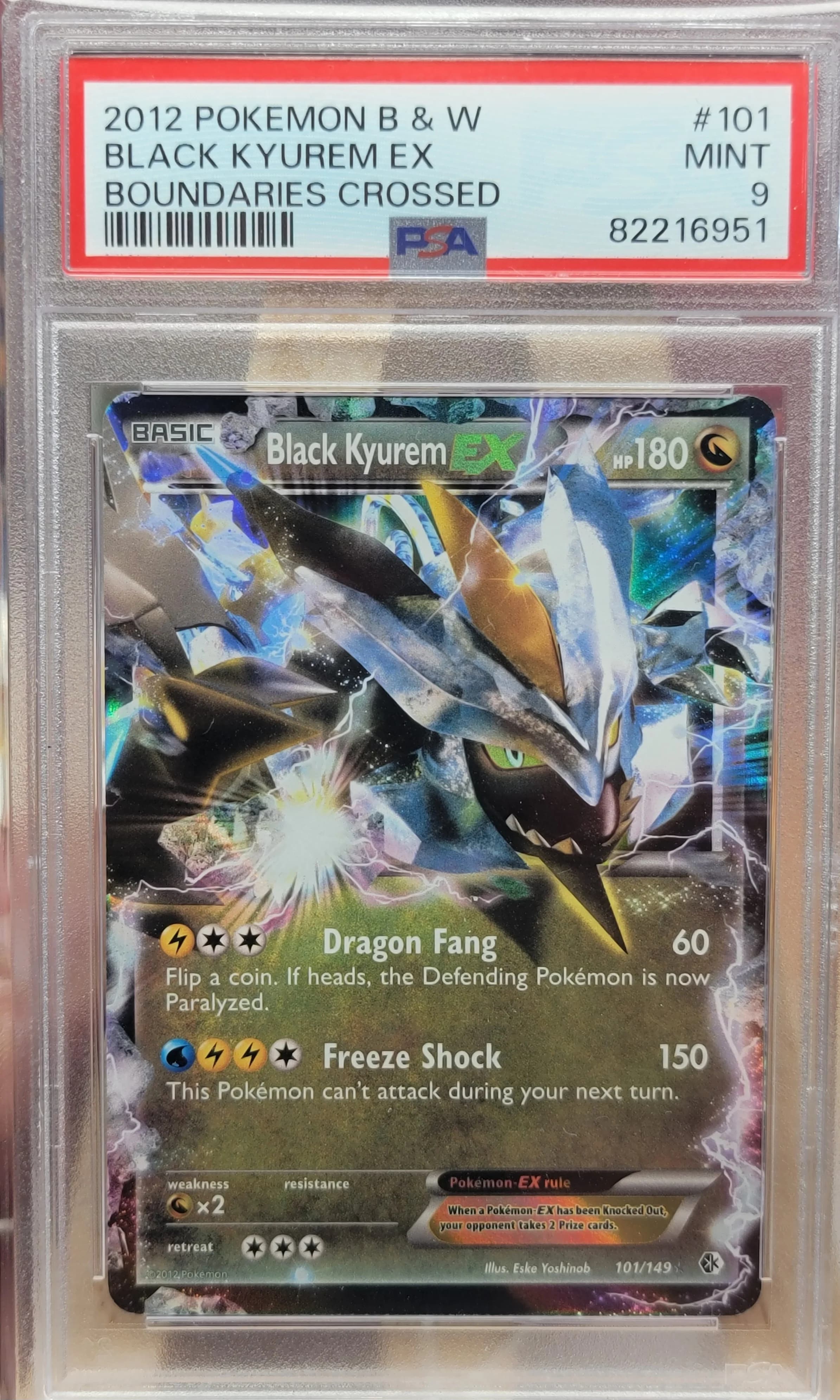 Image supplied with the listing Listing image for Black Kyurem-EX 101/149