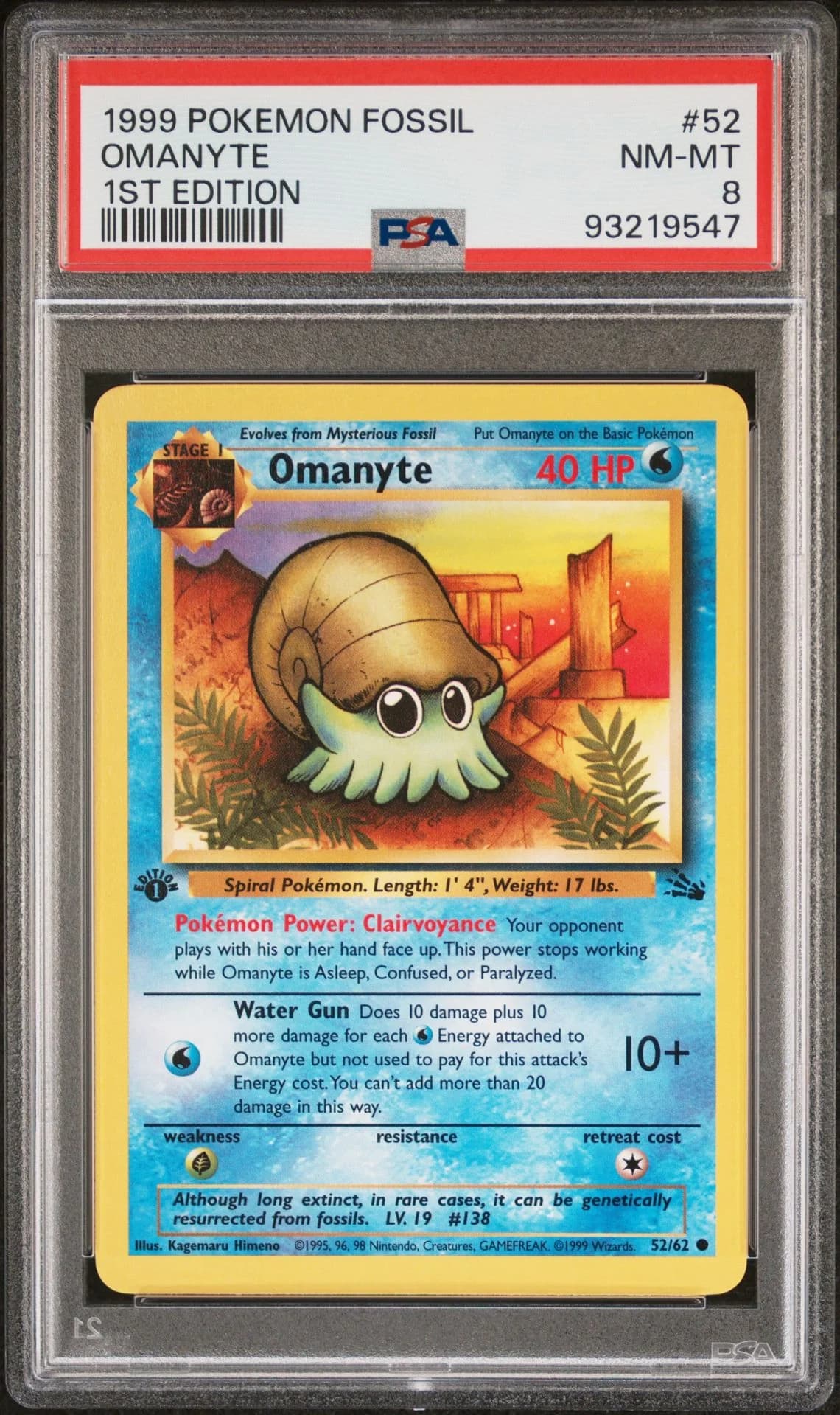 Image supplied with the listing Listing image for Omanyte 52/062