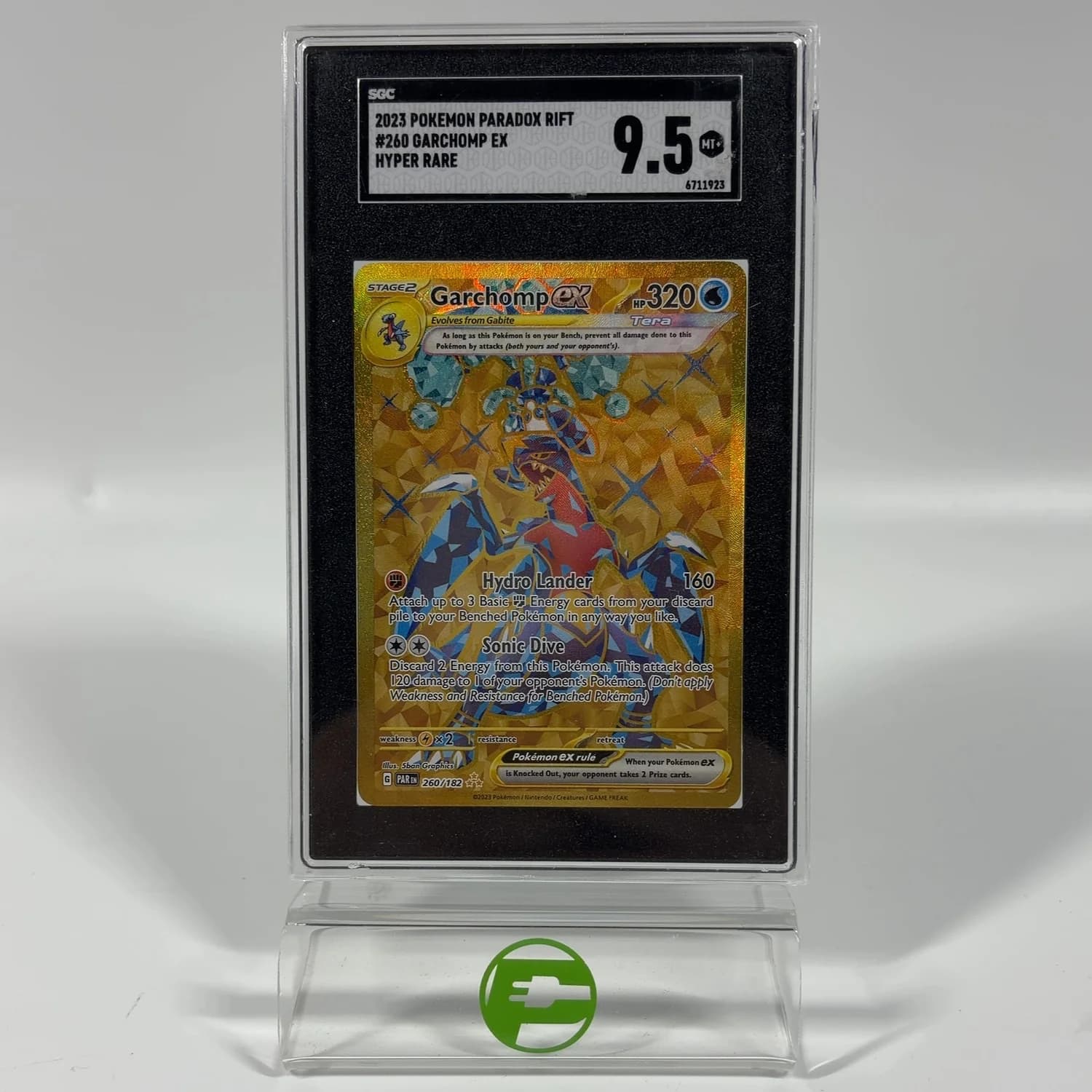 Image supplied with the listing Listing image for Garchomp ex 260/182