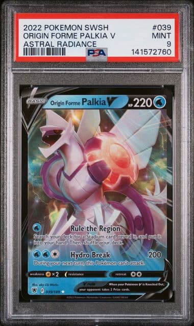 Image supplied with the listing Listing image for Origin Forme Palkia V 039/189