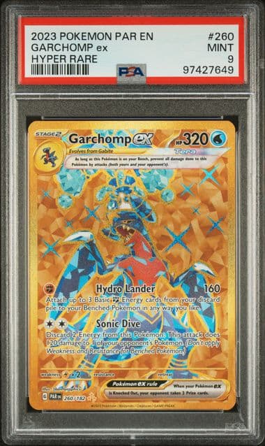 Image supplied with the listing Listing image for Garchomp ex 260/182