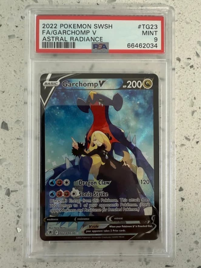 Image supplied with the listing Listing image for Garchomp V TG23/030