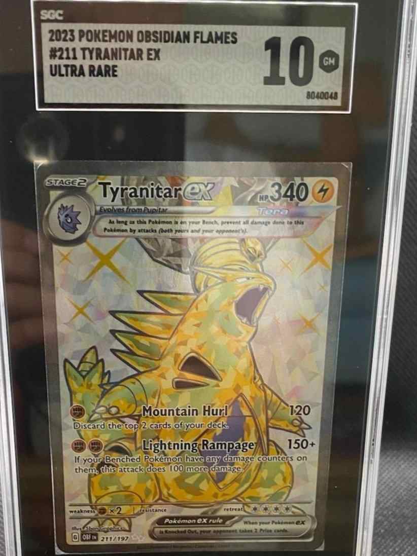 Image supplied with the listing Listing image for Tyranitar ex 211/197