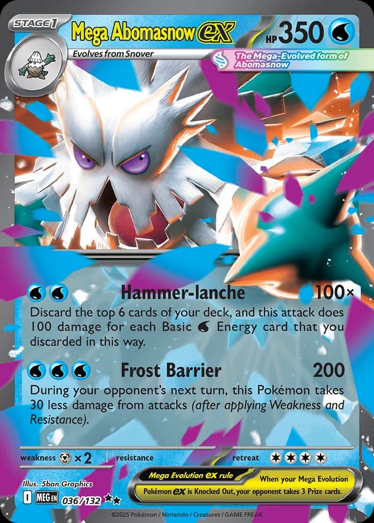 Image supplied with the listing Listing image for Mega Abomasnow ex 036/132