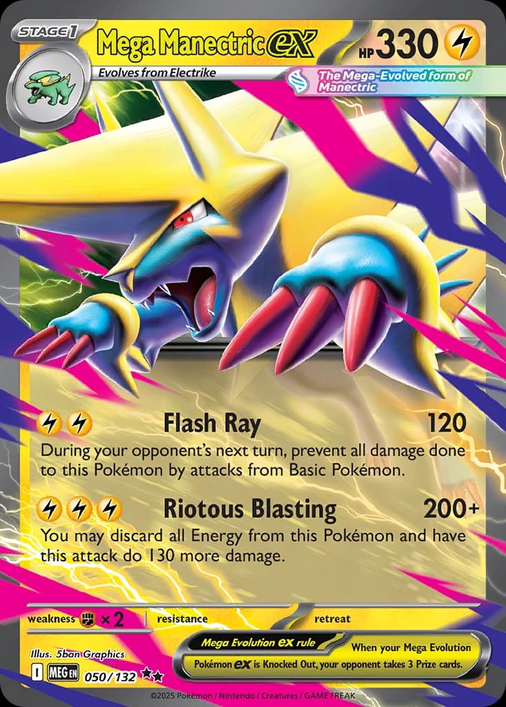 Image supplied with the listing Listing image for Mega Manectric ex 050/132