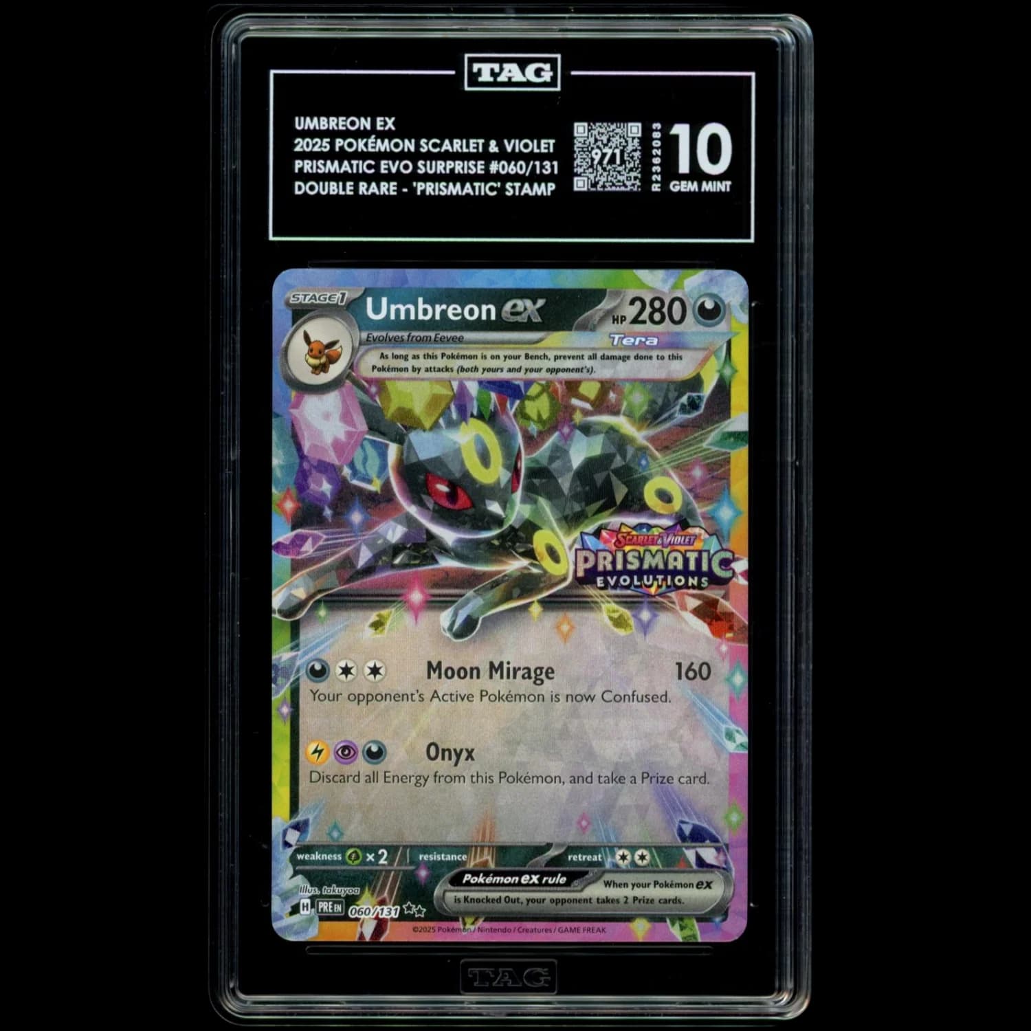 Image supplied with the listing Listing image for Umbreon ex 060/131