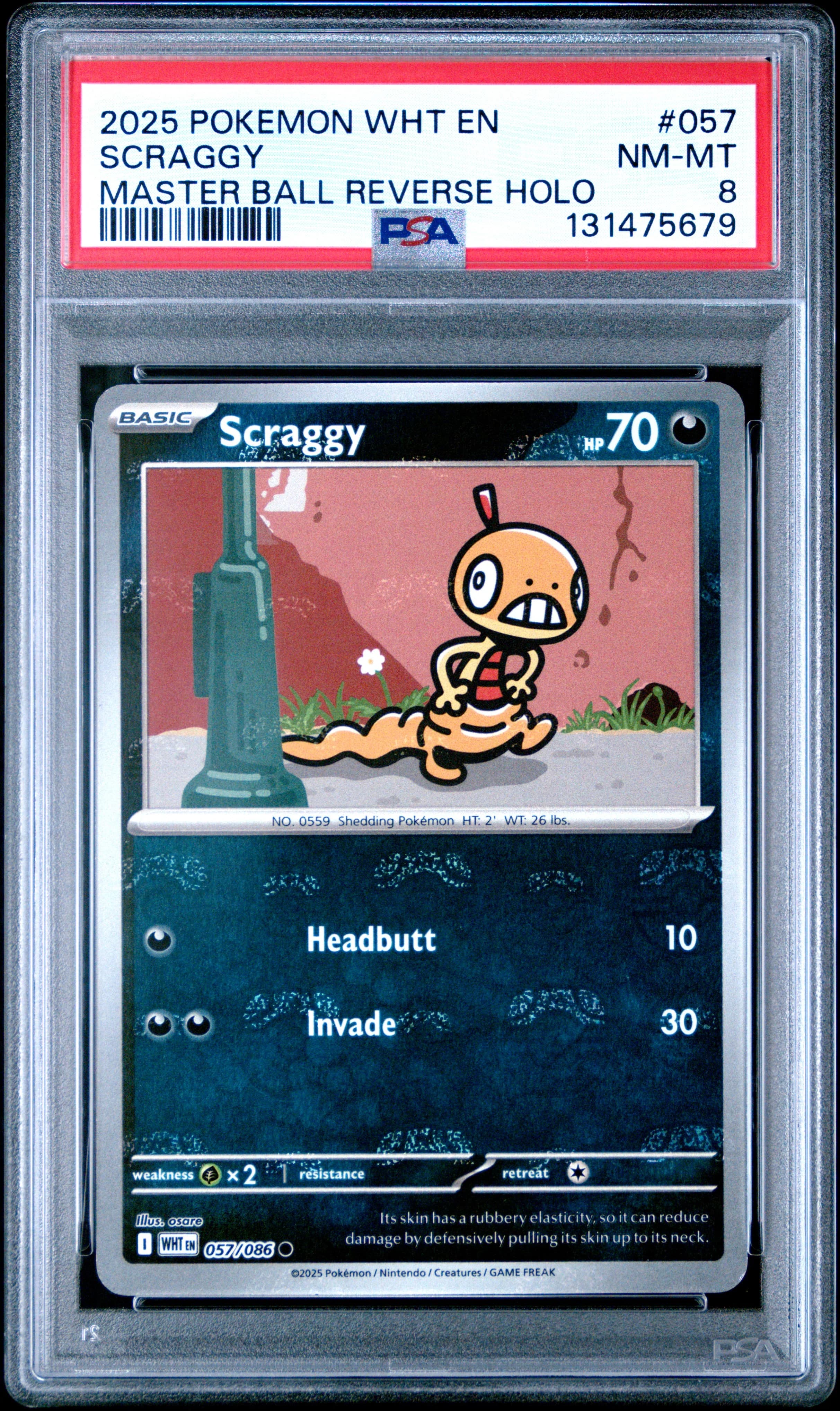 Image supplied with the listing Listing image for Scraggy 057/086